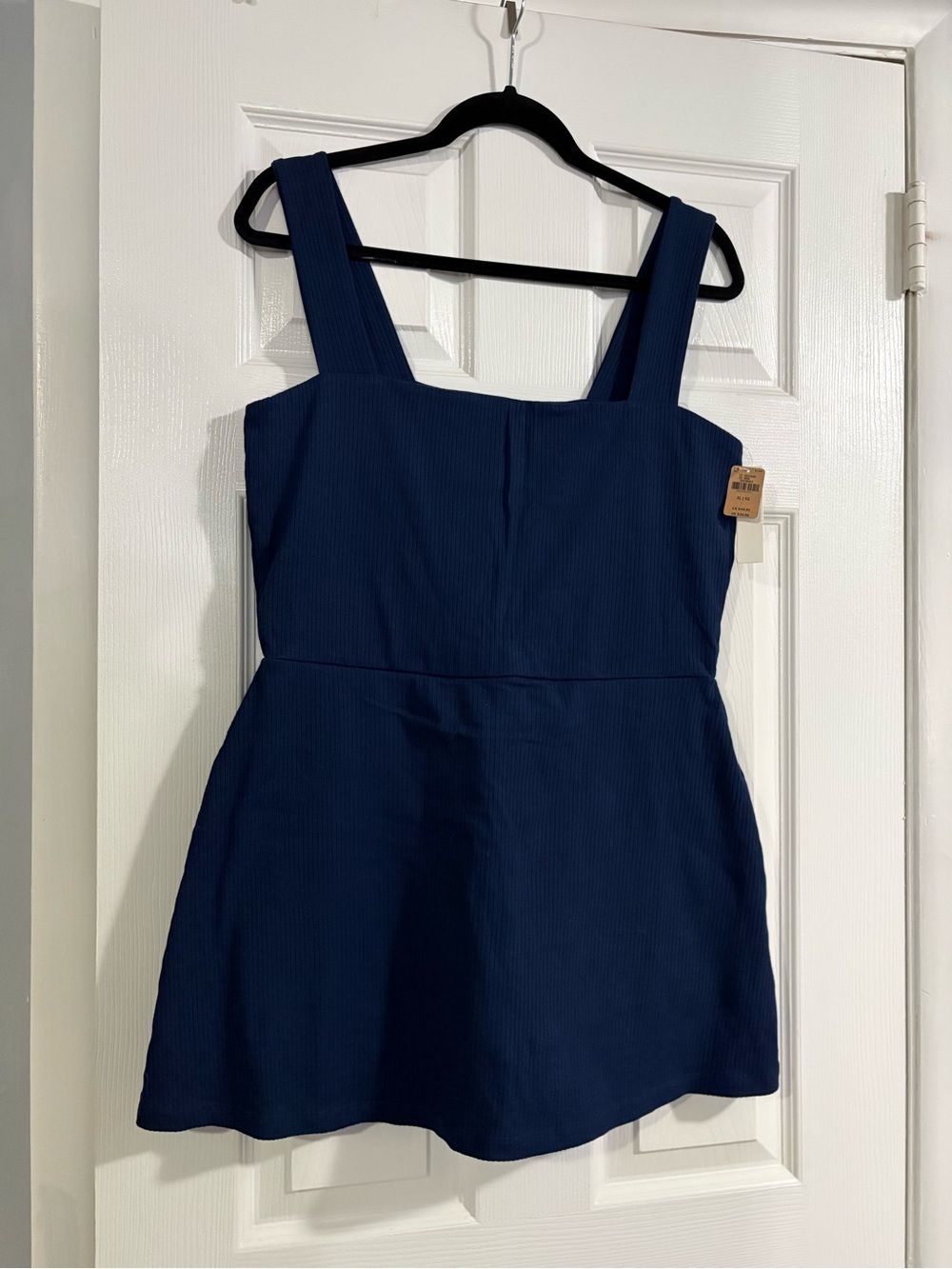 PINK Victoria's Secret Navy Square-Neck Jumpsuit Romper